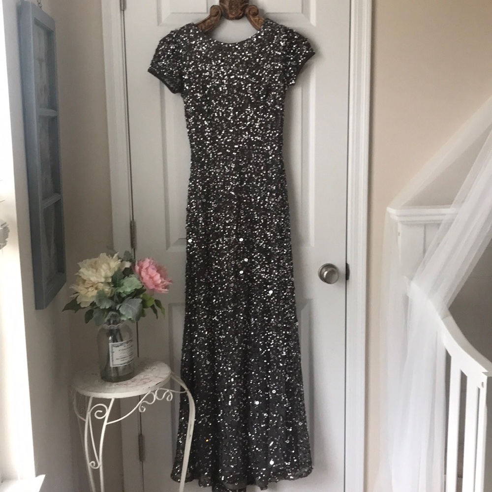 Adrianna Papell long sequin dress